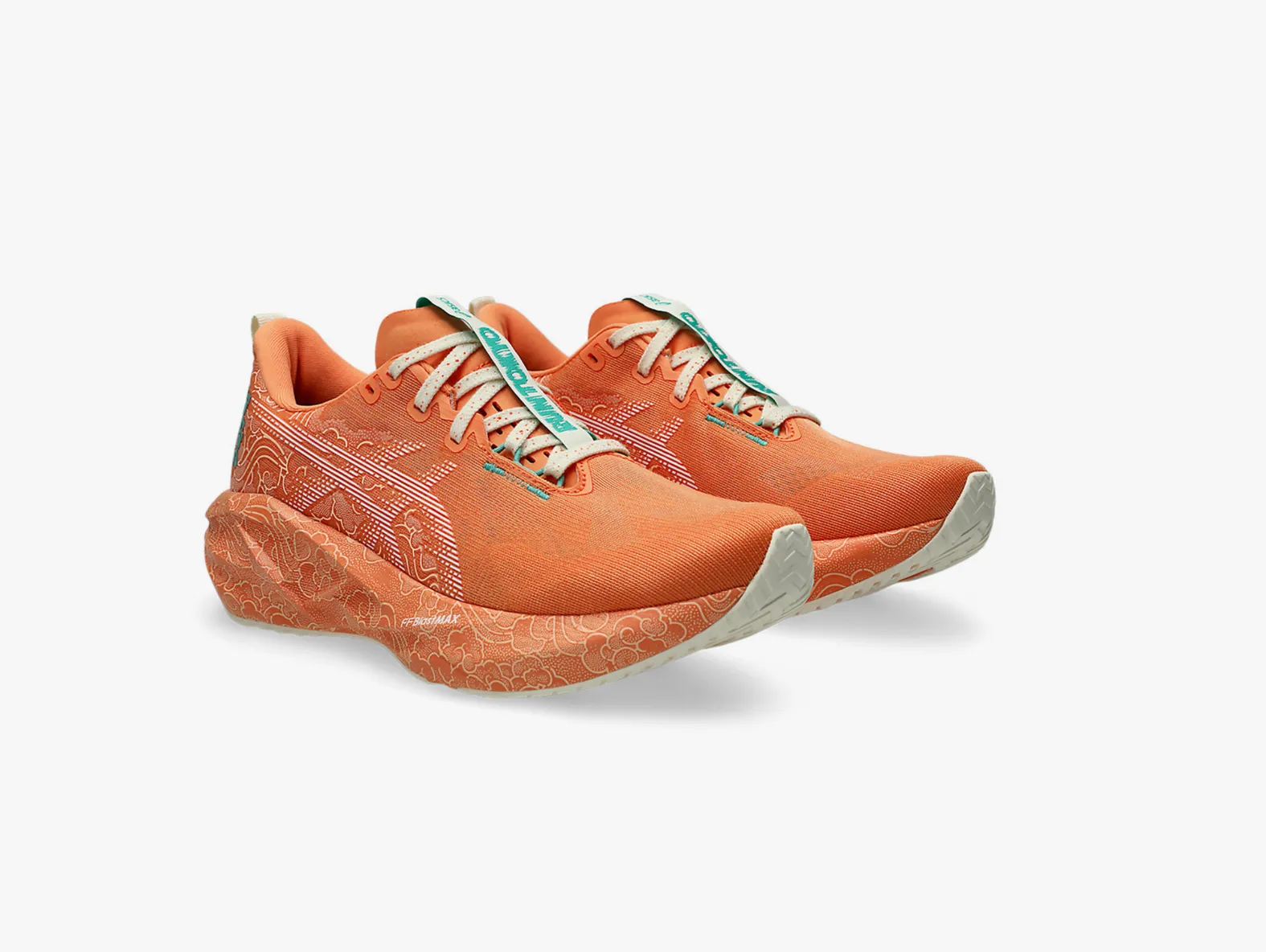 ASICS Novablast 5 Tokyo Sun Peach/White | Cushion Running Shoes in
